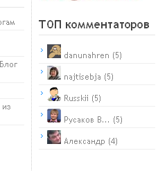 топ комментаторов websystemblog топ комментаторов на блоге