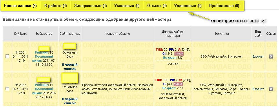 выбранные сайты для обмена выбранные сайты для обмена