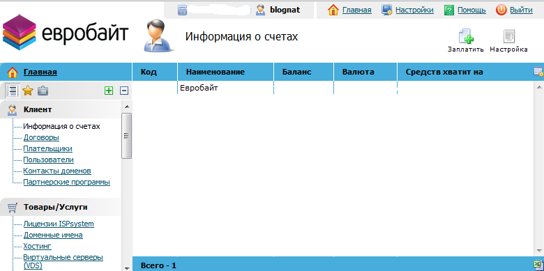 Панель управления Панель управления